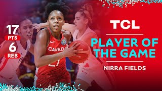 Nirra Fields 🇨🇦  17 PTS  6 REB  TCL Player of the Game [upl. by Nere]