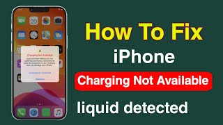 iphone charging not available liquid detected  fix iphone charging problem liquid detected [upl. by Adal360]