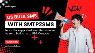 Send Free Bulk SMS To US with SMTP to SMS prove [upl. by Hairacaz]