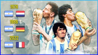 Las TRES FINALES GANADAS de ARGENTINA EN EL MUNDIAL ⚽🏆 [upl. by Flint]