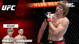 UFC  lénorme TKO de Pimblett pour son premier combat vs Vendramini [upl. by Innos532]