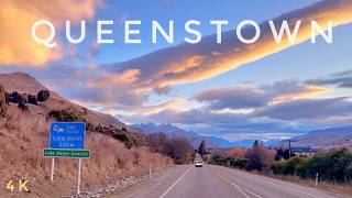 Driving From Coronet Peak Queenstown To Arrowtown 2024 4K  New Zealand Winter Driving Tour  Travel [upl. by Ennayoj]