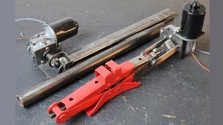 Build Powerful Linear Actuators from Windshield Wiper Motors and Car Jacks [upl. by Nnoj]