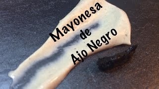 Como se hace la Mayonesa de huevo con Ajo Negro [upl. by Ensoll]