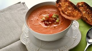 GAZPACHO CASERO RECETA FÁCIL [upl. by Azyl347]