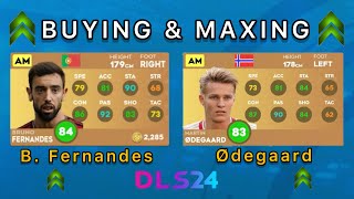 DLS 24  Bruno Fernandes amp Martin Ødegaard Max  Dream League Soccer 2024 🤩⚽️🔥 [upl. by Klecka]