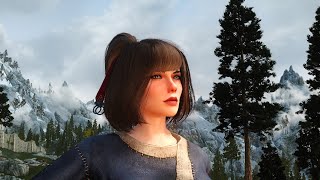 BDOR Hair 017 for Skyrim SE\AE female only [upl. by Dlorej19]