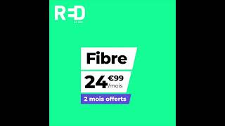 RED by SFR  Abonnement Fibre sans engagement à 2499 euros par mois [upl. by Helbonia841]