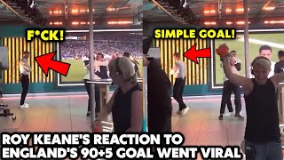 OMG Roy Keanes reaction to Englands last minute goal against Slovakia went viral [upl. by Truscott]