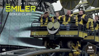 The Smiler off ride 2023 4K BONUS CLIPS [upl. by Hellene934]