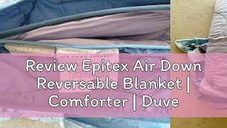 Review Epitex Air Down Reversable Blanket  Comforter  Duvet  Soft  Single Size  Soft and Comfo [upl. by Candida]