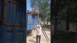 The ivy grain loading machine and the bucket truck type elevator used to collect grain [upl. by Layor]