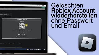 Gelöschten Roblox Account wiederherstellen ohne Passwort und Email 2024 [upl. by Eslek]