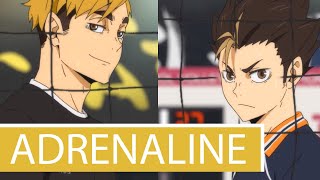 Haikyuu「AMV」 Fallin Adrenaline [upl. by Beyer]