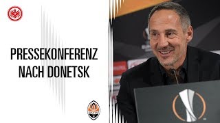 SGE  Donetsk Pressekonferenz nach dem Spiel [upl. by Jollanta]