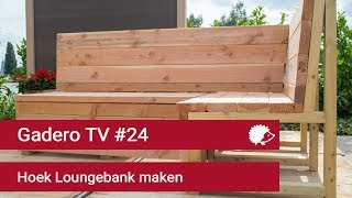 24 Hoek Loungebank maken van Lariks of Steigerhout [upl. by Loredo]