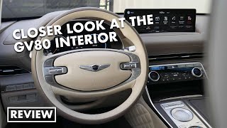 2021 Genesis GV80 Interior Video Review [upl. by Eenalem]