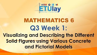 Visualizing and Describing the Different Solid Figures using Various  Math 6  Quarter 3 Week 1 [upl. by Luckin285]