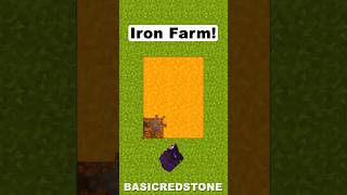 BEST Iron Farm in Minecraft 121 shorts [upl. by Brandice]