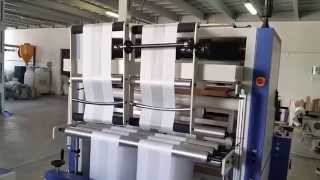 HS800 P DOUBLE LINES T SHIRT BAG MACHINE WITH SLITamp SEAL SYSTEM [upl. by Chelsea]