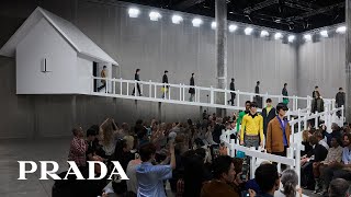 Prada’s Menswear SpringSummer 2025 Fashion Show [upl. by Clarine]