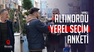 ORDU ALTINORDU YEREL SEÇİM ANKETİ  AK PARTİ Mİ CHP Mİ İYİ PARTİ Mİ [upl. by Audrey]