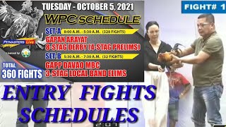 GAPAN ARAYAT 8 STAG DERBY 4 STAGS PRELIMS FIGHTS SCHEDULEoct052021 [upl. by Ecyak152]