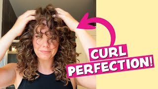 How to get PERFECT Frizz Free CURLY HAIR without a Curling Iron  Best Curly Hair Routine [upl. by Regazzi]