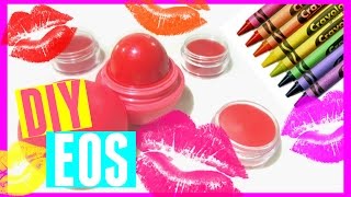 DIY EOS out of Crayons  Crayon Lipstick without Coconut Oil [upl. by Caesar243]