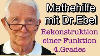 Rekonstruktion einer Funktion 4 Grades [upl. by Nanam116]