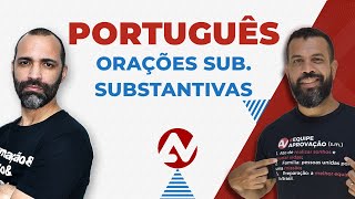 PORTUGUÊS  Orações Subordinadas Substantivas Exercícios  Aprovação Virtual [upl. by Deehahs]