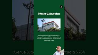 Dmart Q2 Results  Key takeaways business dmart result stockmarket shorts update investing [upl. by Murray]