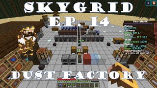 Skygrid Ep 14 Slimefun Dust Factory in Minecraft 1144 [upl. by Ainavi]