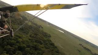 Weedhopper botched crosswind landing [upl. by Horatio]