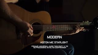 Aston Starlight Mic Voicing Test Acoustic Guitar modern hybrid vintage [upl. by Amaty726]