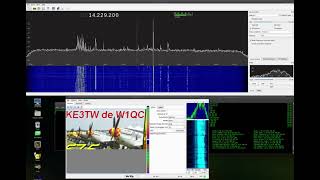 A complete SSTV QSO in 5 parts using RTLSDR and QSSTV  Part 3 [upl. by Karab]