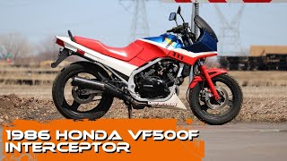 🏍 EPISODE 65 REVIEW OF 1986 HONDA VF500F INTERCEPTOR [upl. by Ralli]