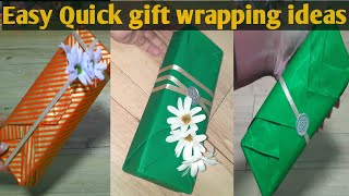 How to make Gift wrapping idea veryquickly newyear Christmas diy craftorigami1minutevideo [upl. by Nagrom]