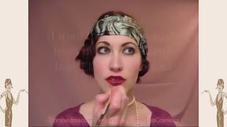 Flapper Lips  Quick 1920s Makeup Tutorial [upl. by Bullen]