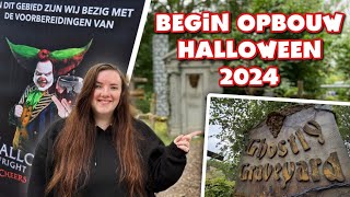 Walibi VLOG Begin opbouw Halloween Fright Nights 2024 [upl. by Alejoa792]