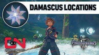 Kingdom Hearts 3  All Damascus Synthesis Material Locations [upl. by Lenhard485]