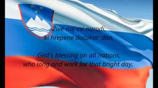 Slovenian National Anthem  quotZdravljicaquot SLEN [upl. by Ahseet166]