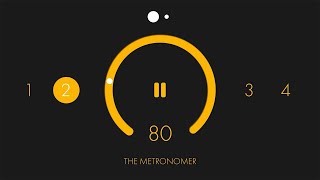 80 BPM 24 Modern Metronome  1 Hour Metronome 80 BPM [upl. by Nemzaj374]