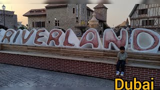 Riverland DubaiEuropean villageWalking tour [upl. by Ecitnerp]