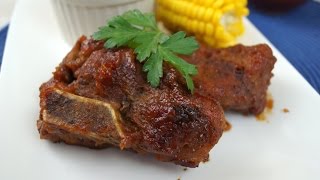 Costillas en Salsa quotBBQquot con Manzana  Mi Cocina Rápida [upl. by Saffier211]