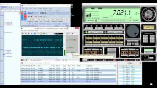 CW Skimming with YAESU  FRG 8800 [upl. by Lust]