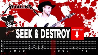 【METALLICA】 Seek And Destroy  cover by Masuka  LESSON  GUITAR TAB [upl. by Winona97]