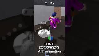 GET BACK HERE FLINT LOCKWOOD ahh animation roblox mm2roblox viral [upl. by Cirillo826]