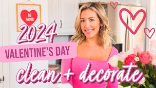 2024 VALENTINES DAY CLEAN  DECORATE WITH ME BriannaK [upl. by Haonam]