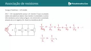 Associação de resistores em paralelo  Exercício resolvido Q262 [upl. by Ahsoj344]